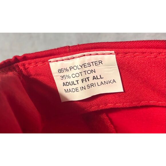 Vintage Bobcat Equipment Logo Rope Strapback Trucker Hat Cap Red Adjustable - Picture 8 of 9